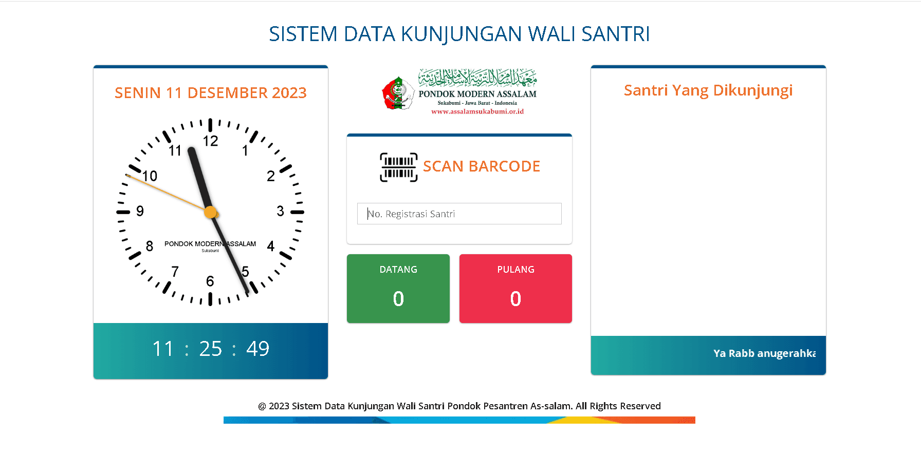 Sistem Kunjungan Wali Santri
