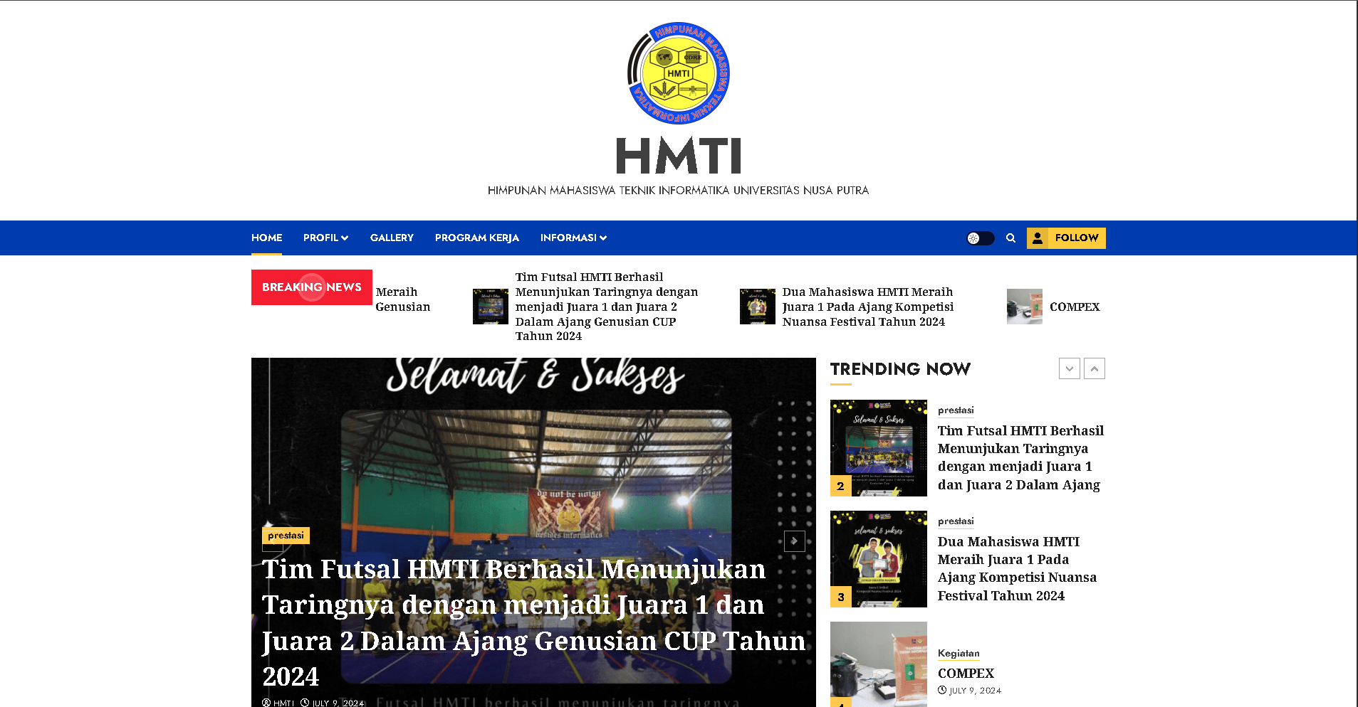 Website HMTI Nusa Putra