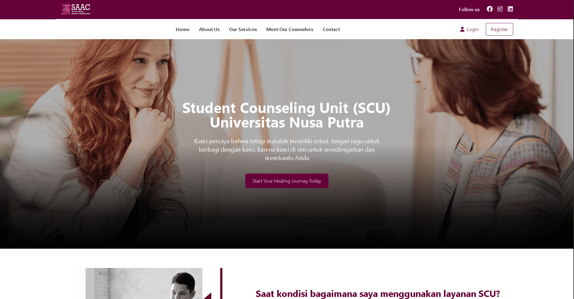 E-Counseling NPU (WebSockets Live Chat)